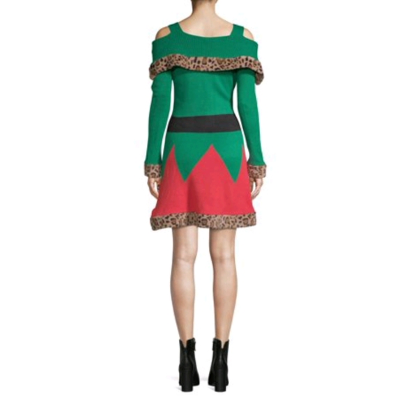 NWT Plus Size Christmas Elf Sweater Dress - Picture 3 of 6